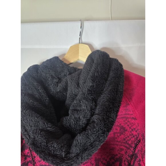 Lululemon Scuba Jacket Special Edition Pink Snowflake Fluffy Hood Full Zip Sz 4 - Picture 5 of 15